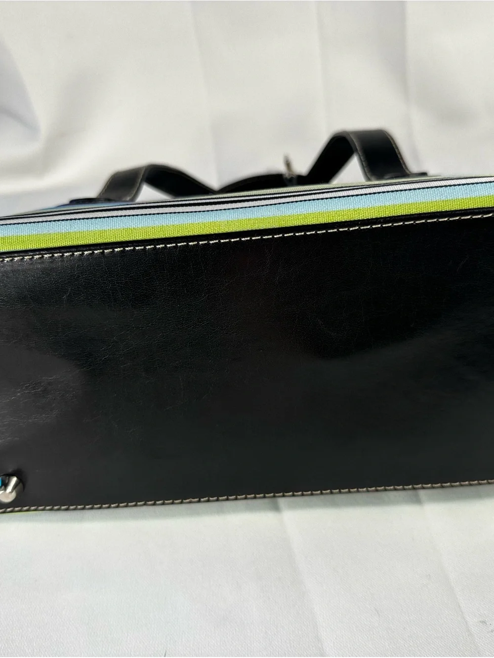 3piece Vintage kate spade Multicolor Stripe Tote w/ Wallet and checkbook holder